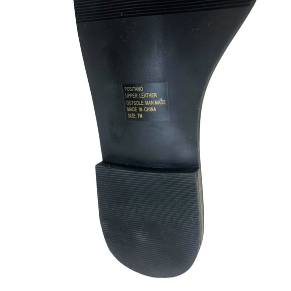 Matisse Amuse Society Womens Positano Sandals Thong Black Leather Lace Up Size 7 - Picture 7 of 8